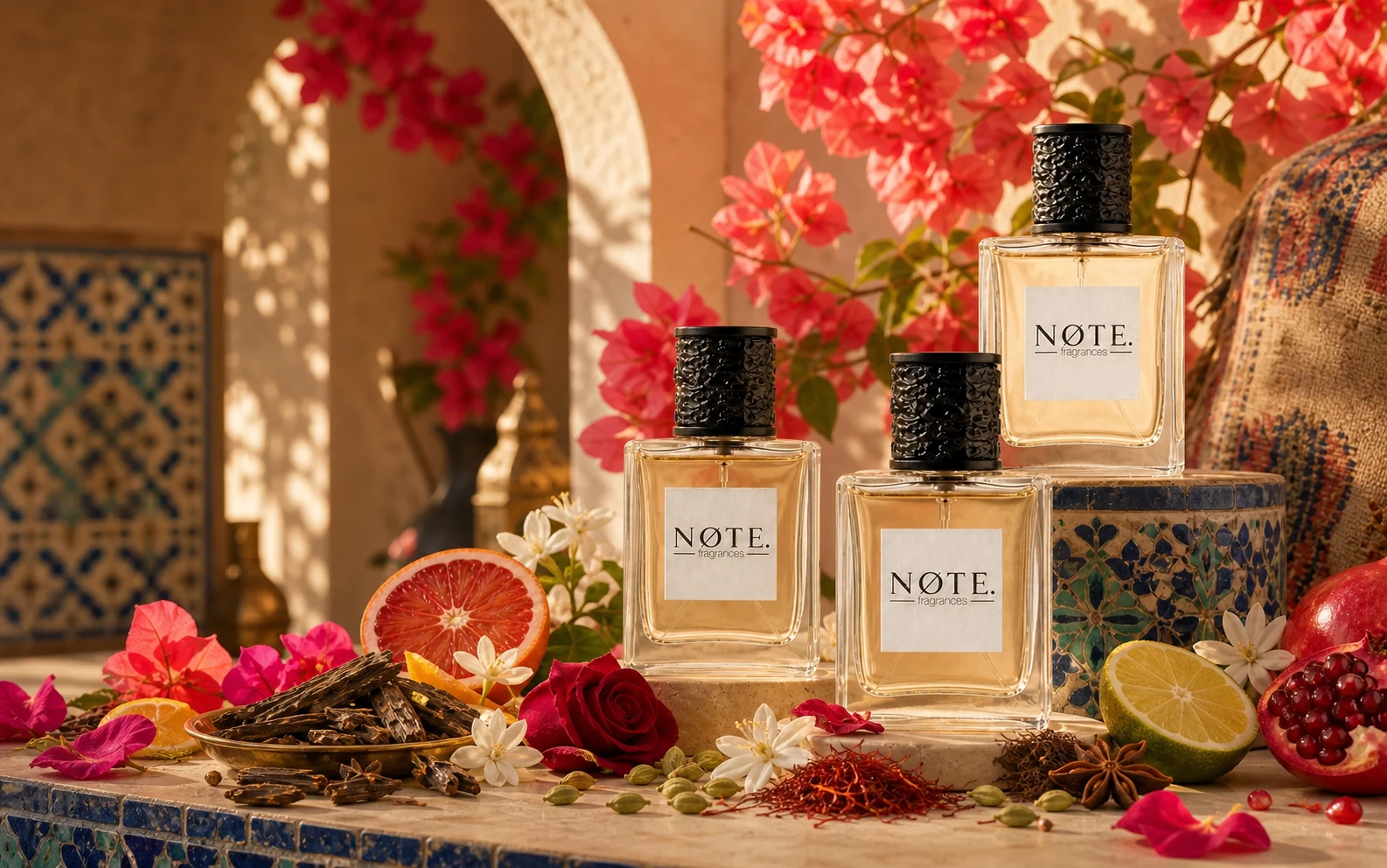 Drei NØTE. Parfums zwischen orientalischen Blüten, Zitrusfrüchten und Gewürzen